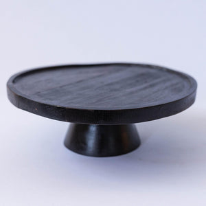 Wooden Cake Stand Black