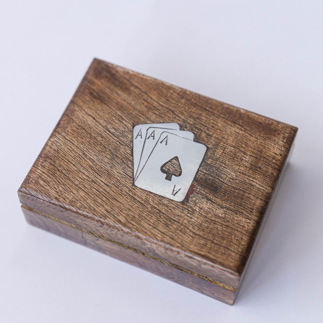 Wooden card box