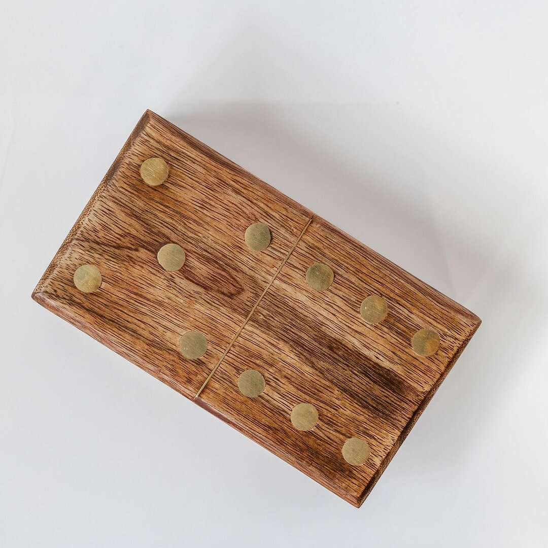 Wooden domino box