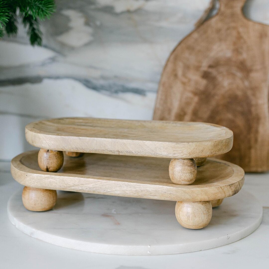 Wooden Tray, Set of 2