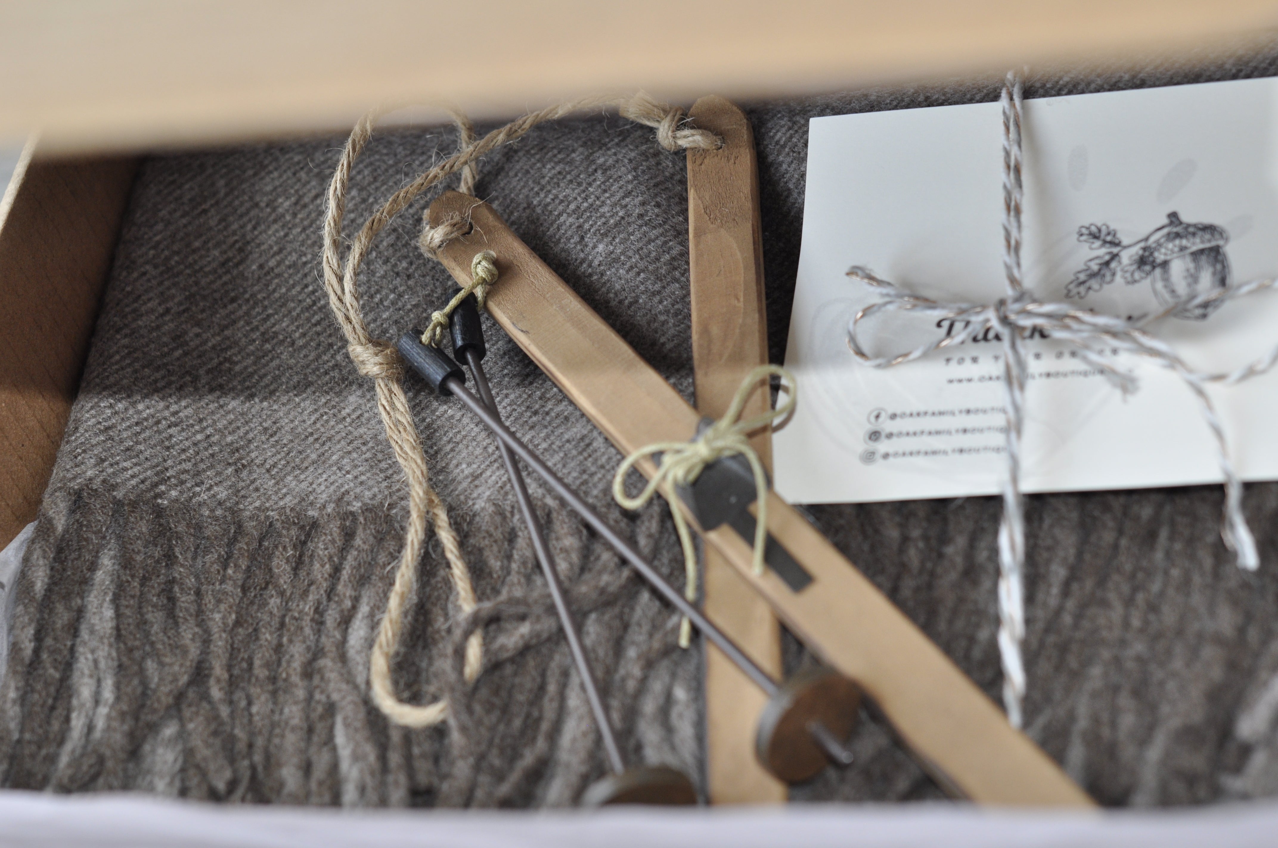 Сhocolate Wool Scarf,  Gift set