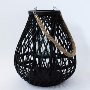 Brown Woven Lantern