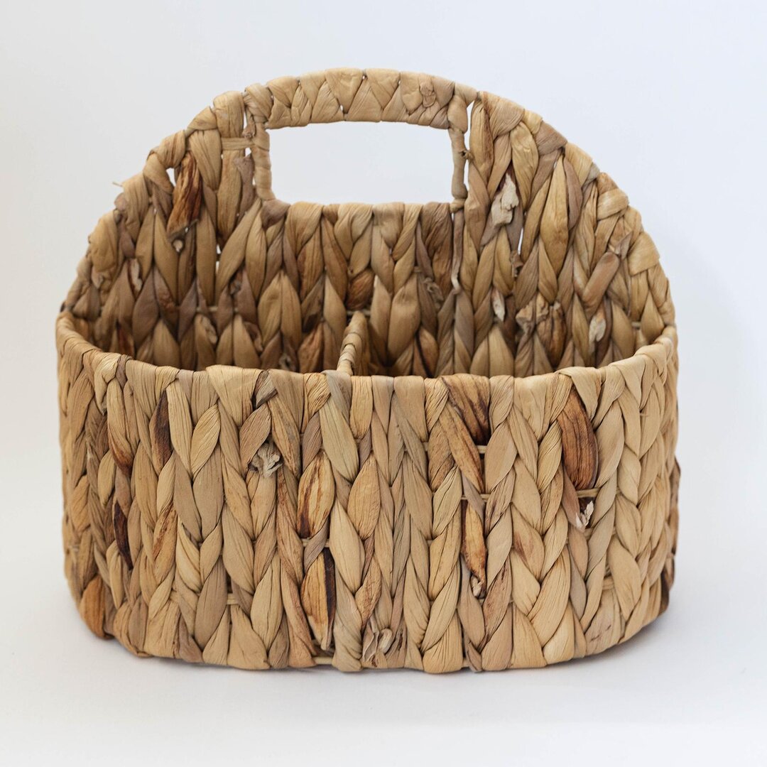Woven wooden basket