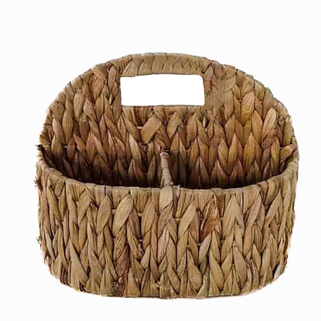 Woven wooden basket