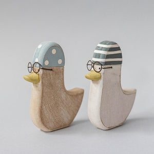 Wooden Ducks, Small, Set of 2