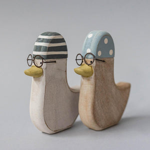 Wooden Ducks, Small, Set of 2