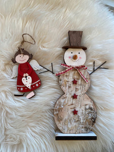 Wooden Snowman