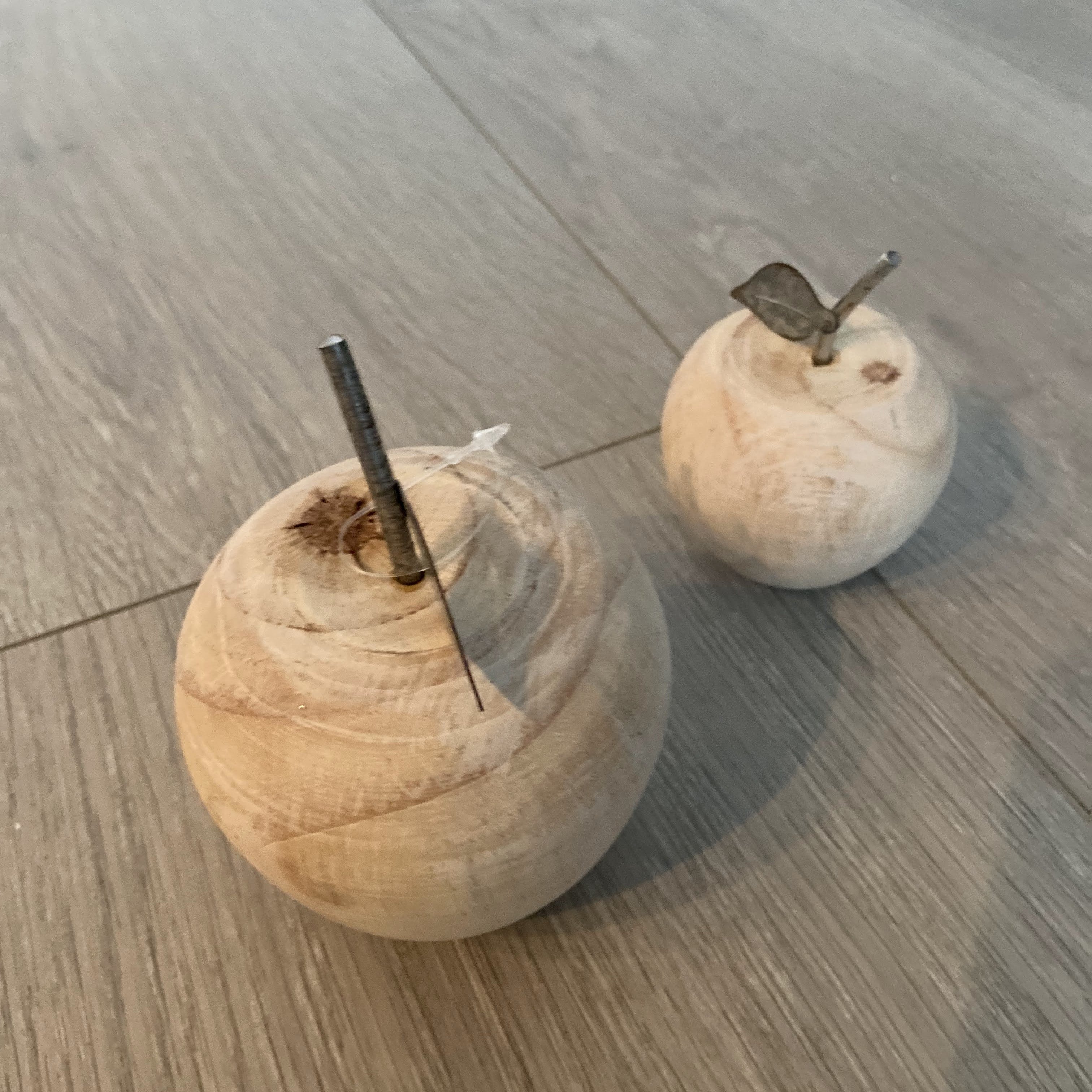 Wooden Apples, Set of 2