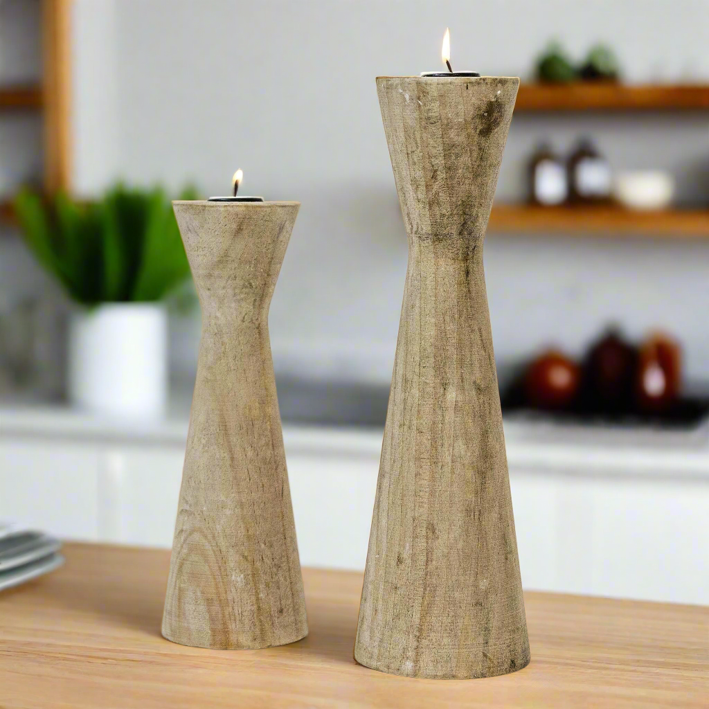 Wooden Candle Holder