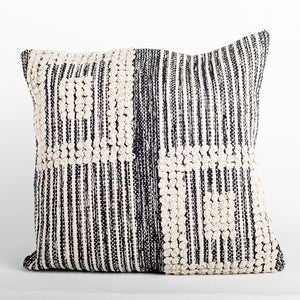 Cotton Woven Cushion Cover with Geometric Pattern