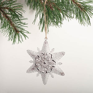 Metal Snowflake Ornament 1