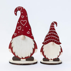 Wooden Santa, Set of 2