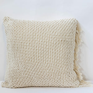 Cream Knitted Cushion Cover