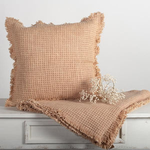 Cotton Cushion Cover With Fringe