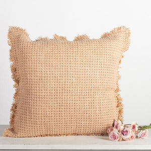 Cotton Cushion Cover With Fringe