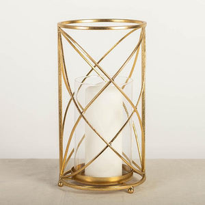 Gold Metal Table Top Candle Holder