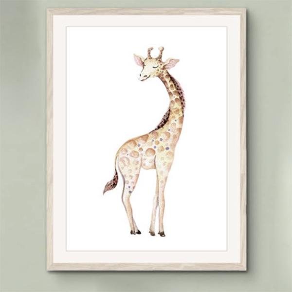 Giraffe Standing Proud, Nursery Wall Art