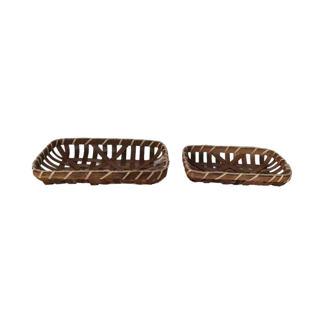 Woven Tray, Set of 2