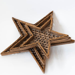 Woven Star Tray, Set of 3
