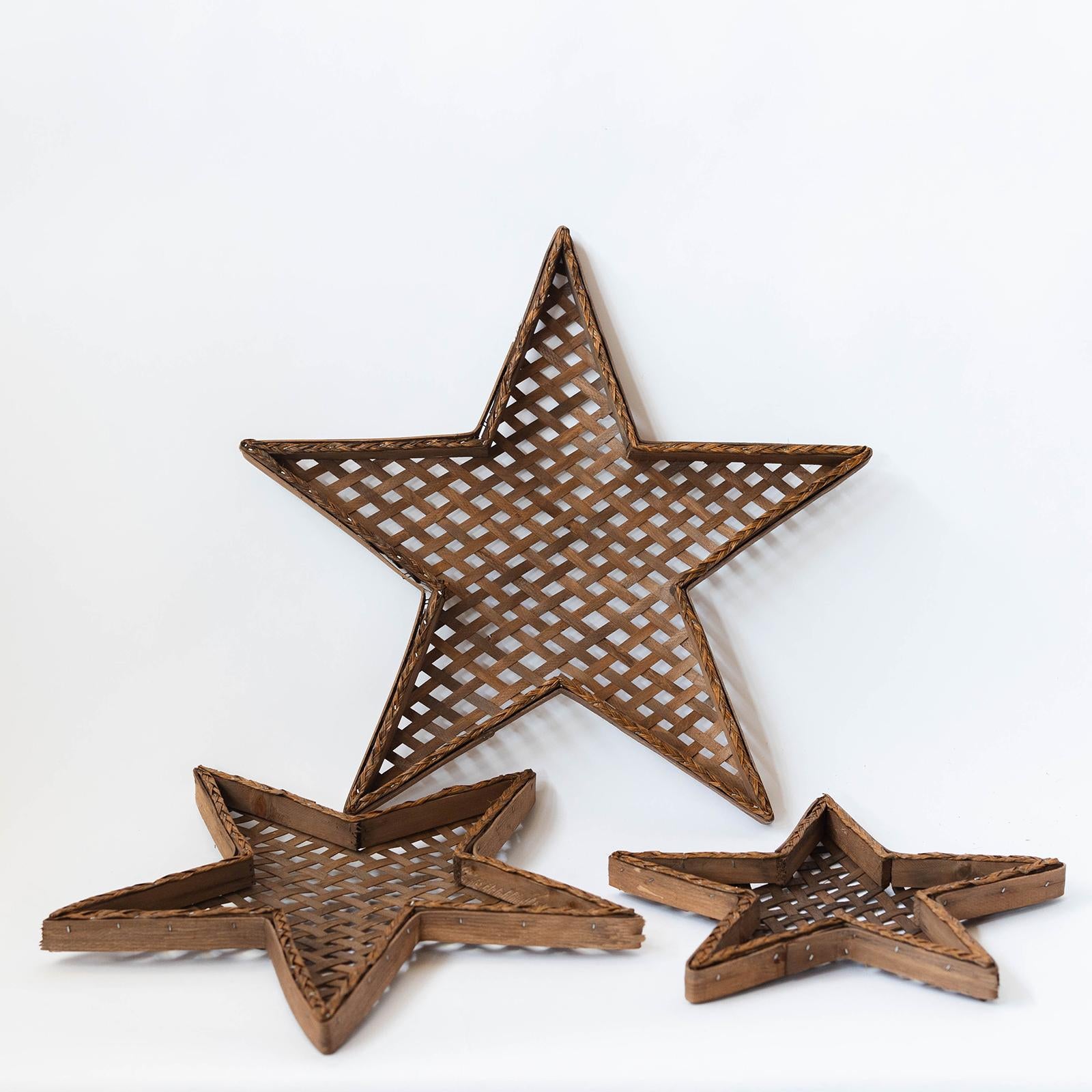 Woven Star Tray, Set of 3