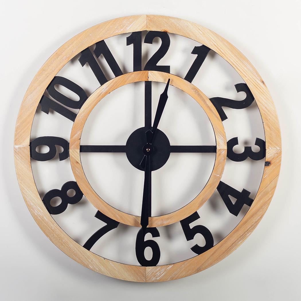 Wooden Wall Clock, 23"