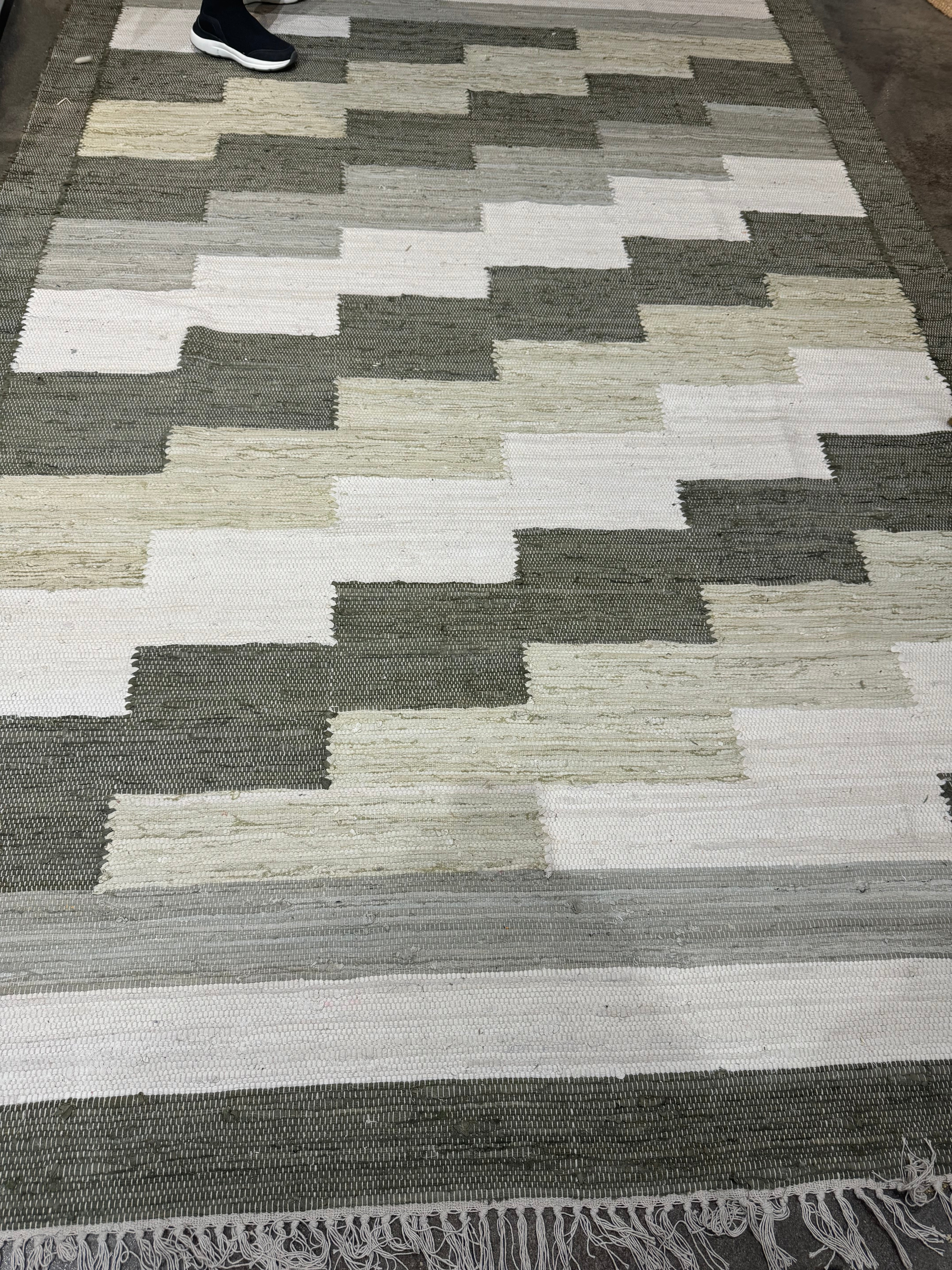 textured cotton rug