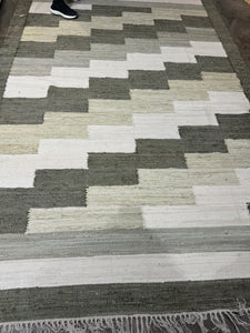 textured cotton rug