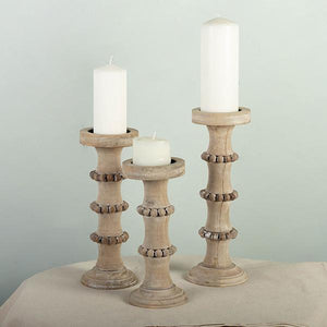 Rustic Wood Candle Holder