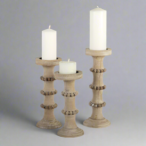 Rustic Wood Candle Holder