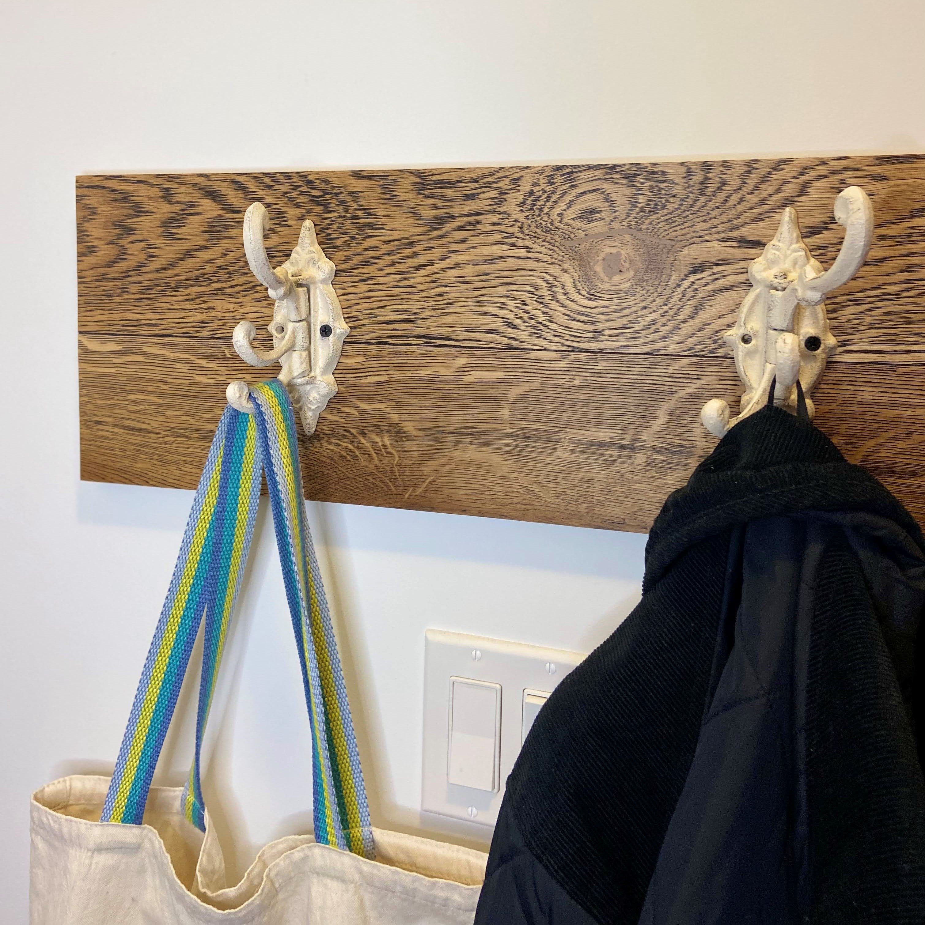 Cast Iron Vintage White Coat Rack Canada