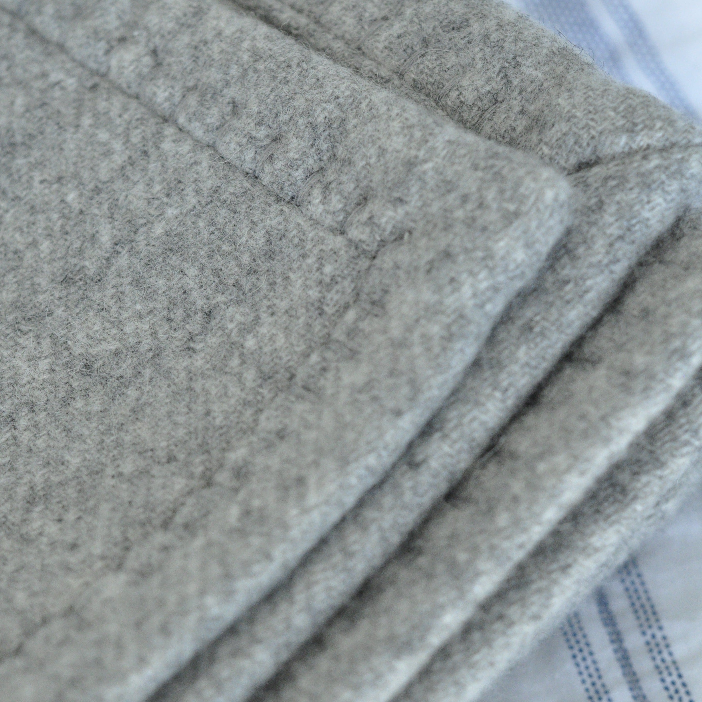 Grey wool blanket