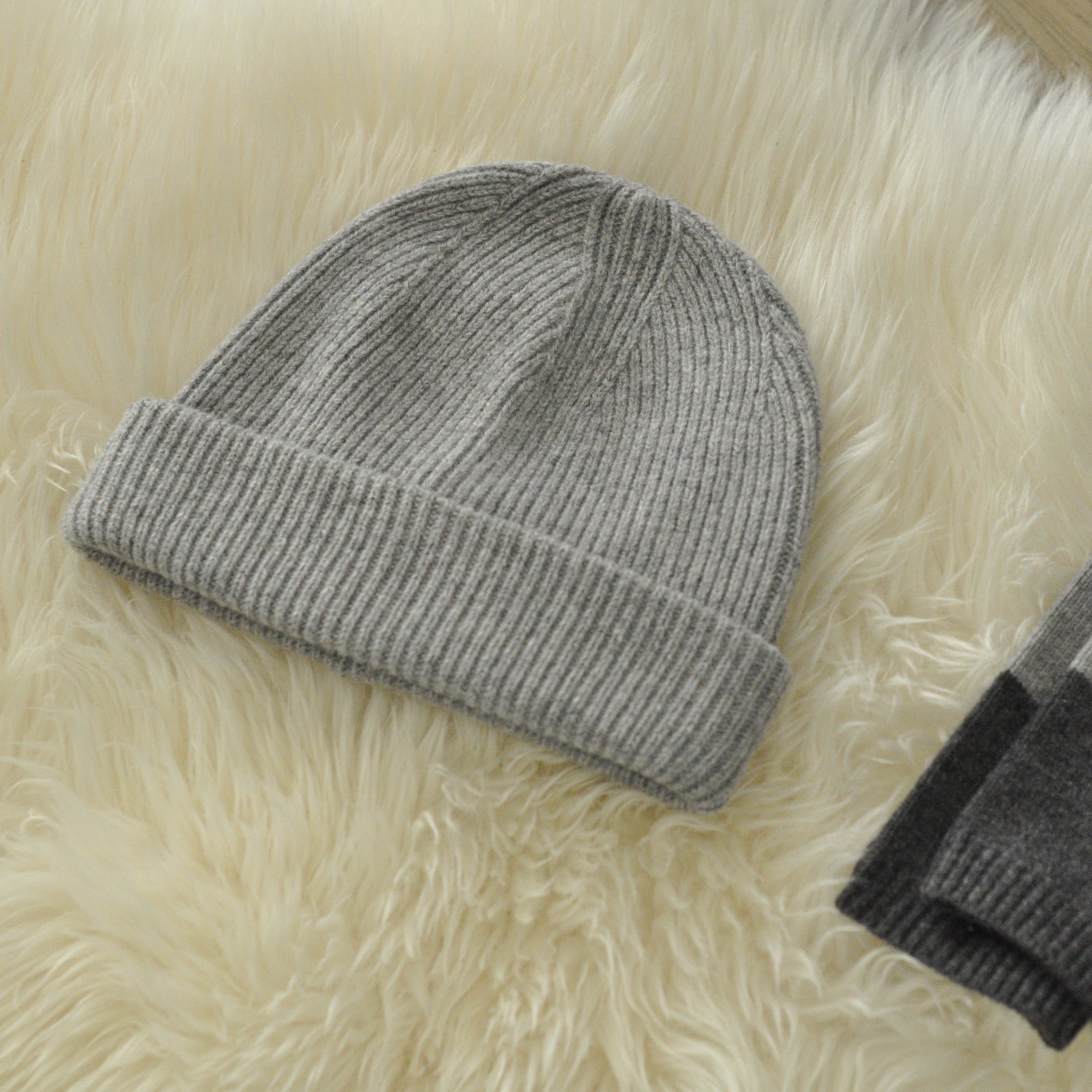 Pure Wool Beanie Hat Man