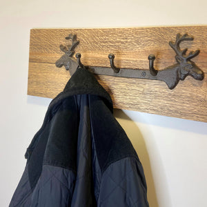 Cast Iron Deer Coat Rack