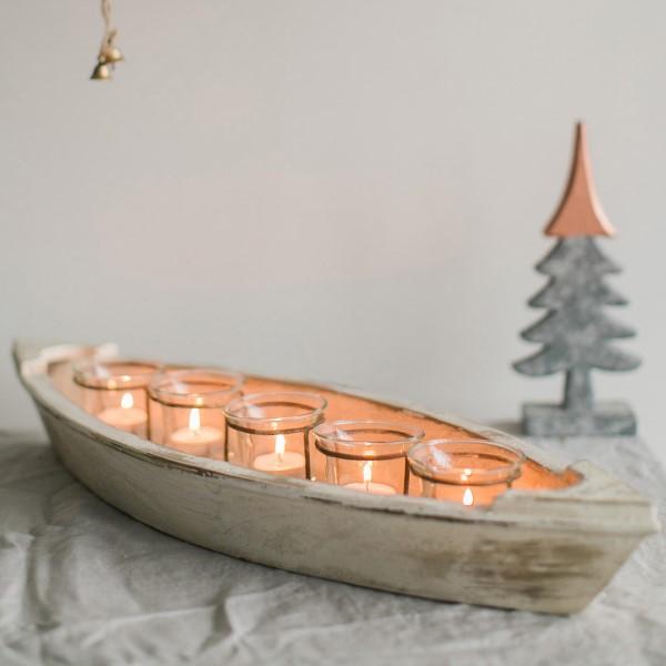 Boat Tea Light Holder