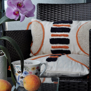 beige Throw Cotton Cushion Cover