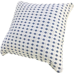 Cotton Cream Cushion Cover with Blue Dots