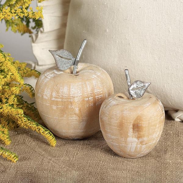 Wooden Apples, Set of 2